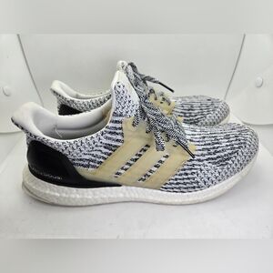 Adidas Ultraboost 3.0 Shoes Men's 9 White Oreo Zebra Running Athletic Sneakers